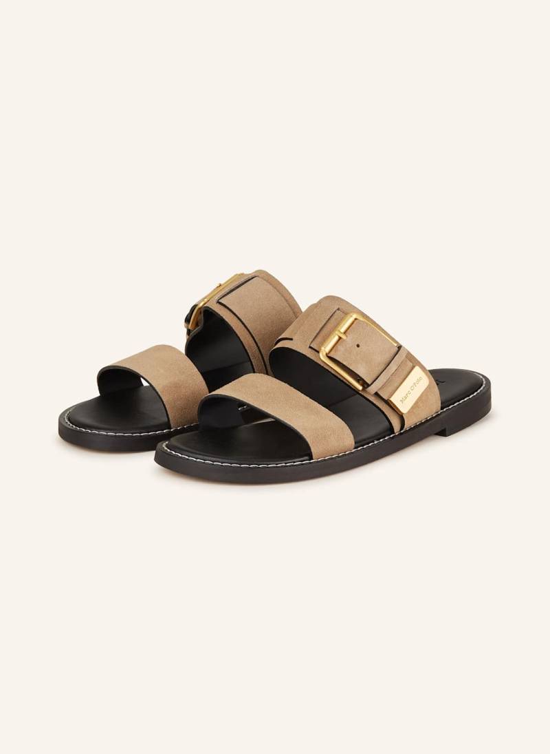 Marc O'polo Pantoletten beige von Marc O'Polo