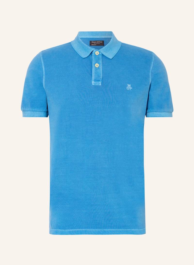 Marc O'polo Piqué-Poloshirt Regular Fit blau von Marc O'Polo