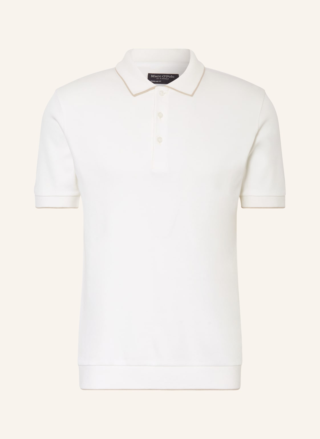 Marc O'polo Piqué-Poloshirt Regular Fit weiss von Marc O'Polo