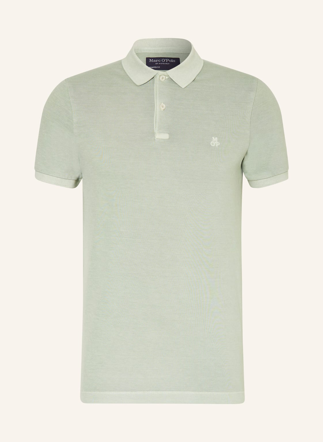 Marc O'polo Piqué-Poloshirt Shaped Fit gruen von Marc O'Polo