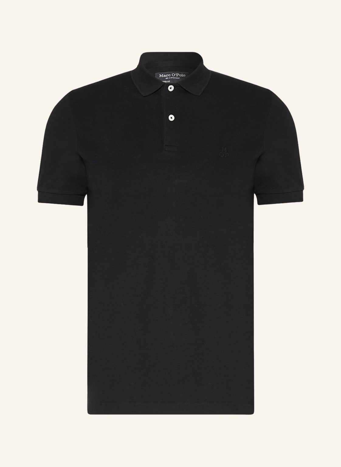 Marc O'polo Piqué-Poloshirt Shaped Fit schwarz von Marc O'Polo