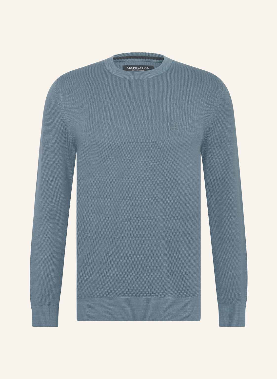 Marc O'polo Piqué-Pullover blau von Marc O'Polo