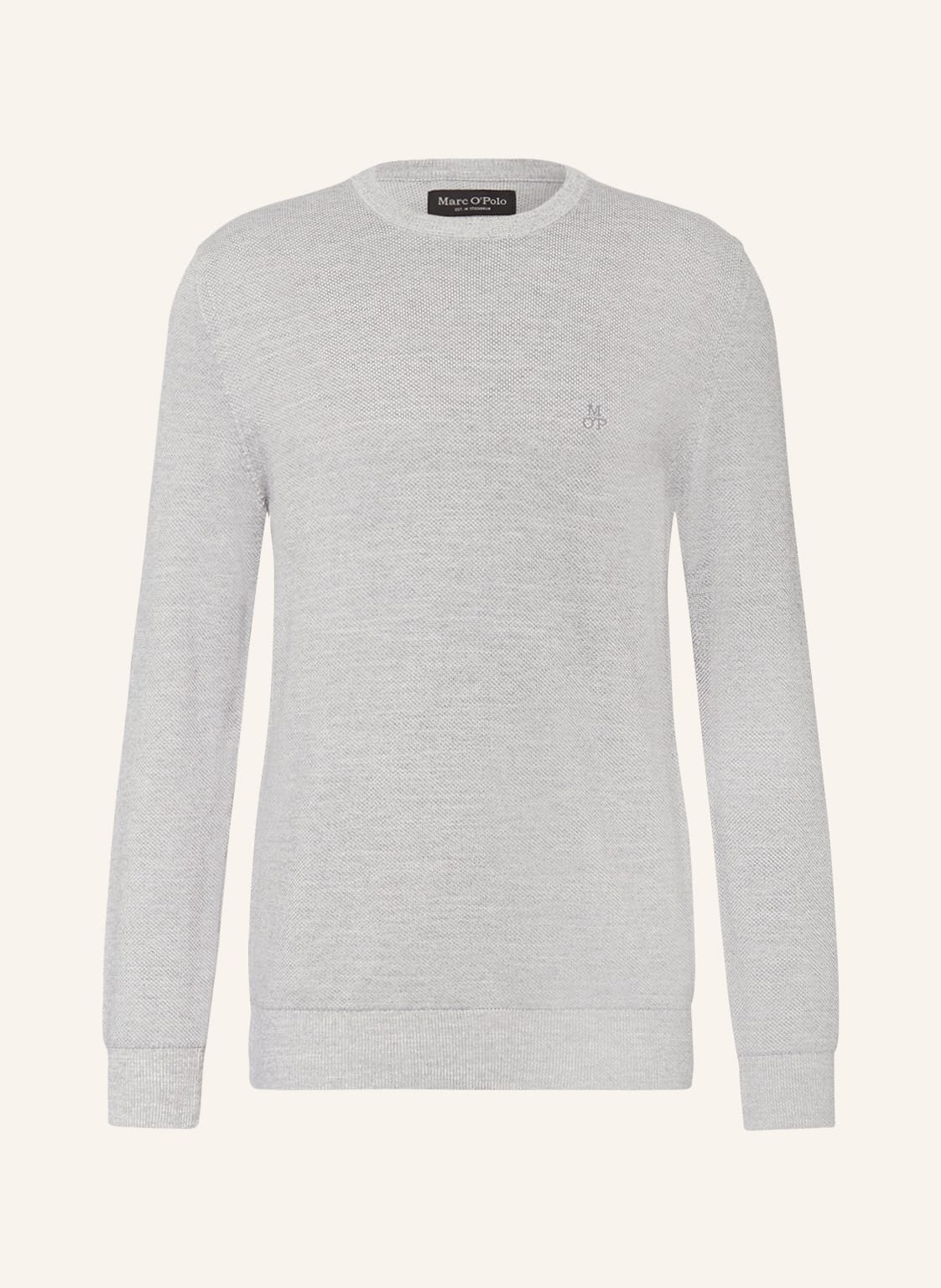 Marc O'polo Piqué-Pullover grau von Marc O'Polo