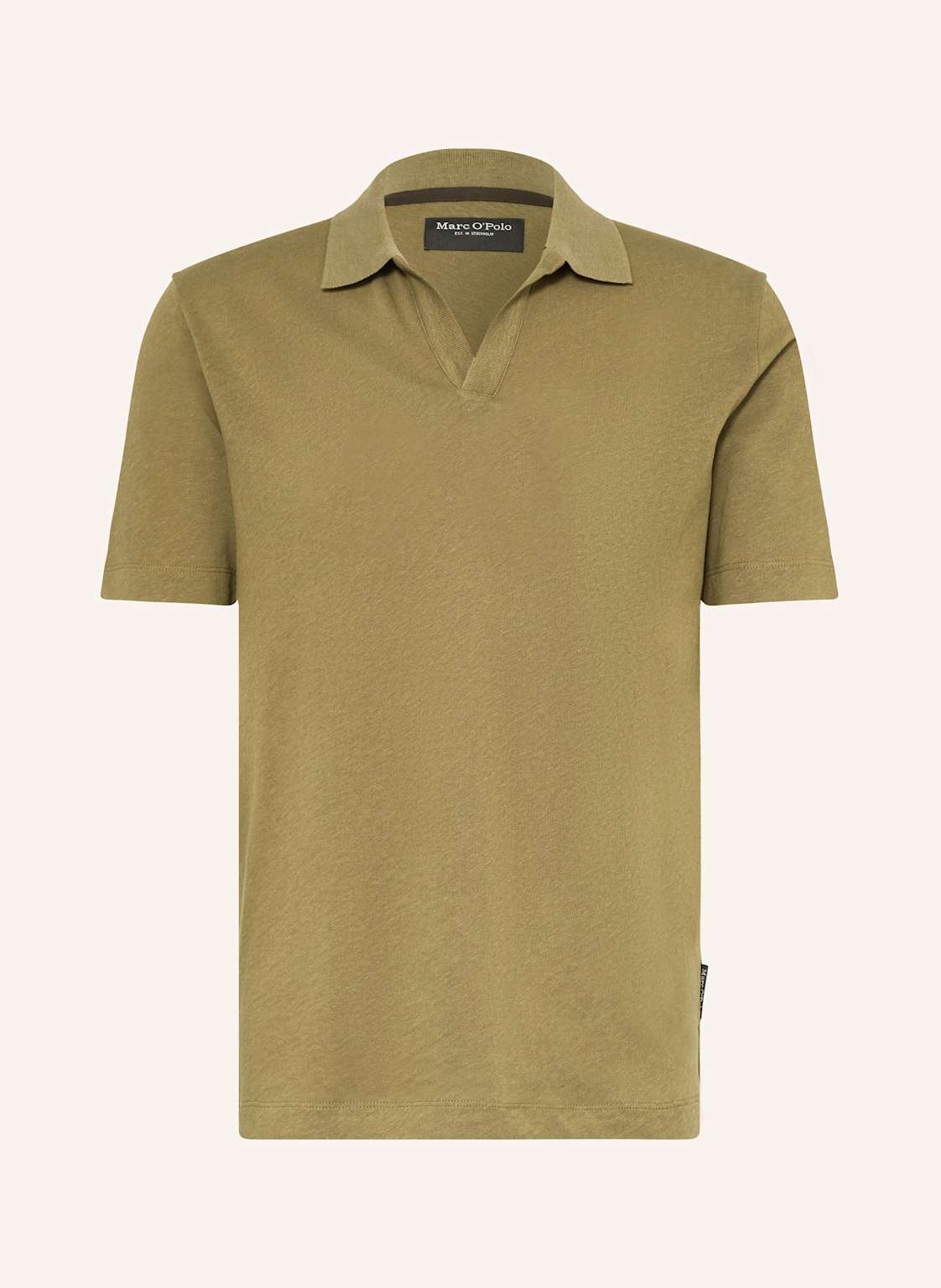 Marc O'polo Strick-Poloshirt Regular Fit gruen von Marc O'Polo