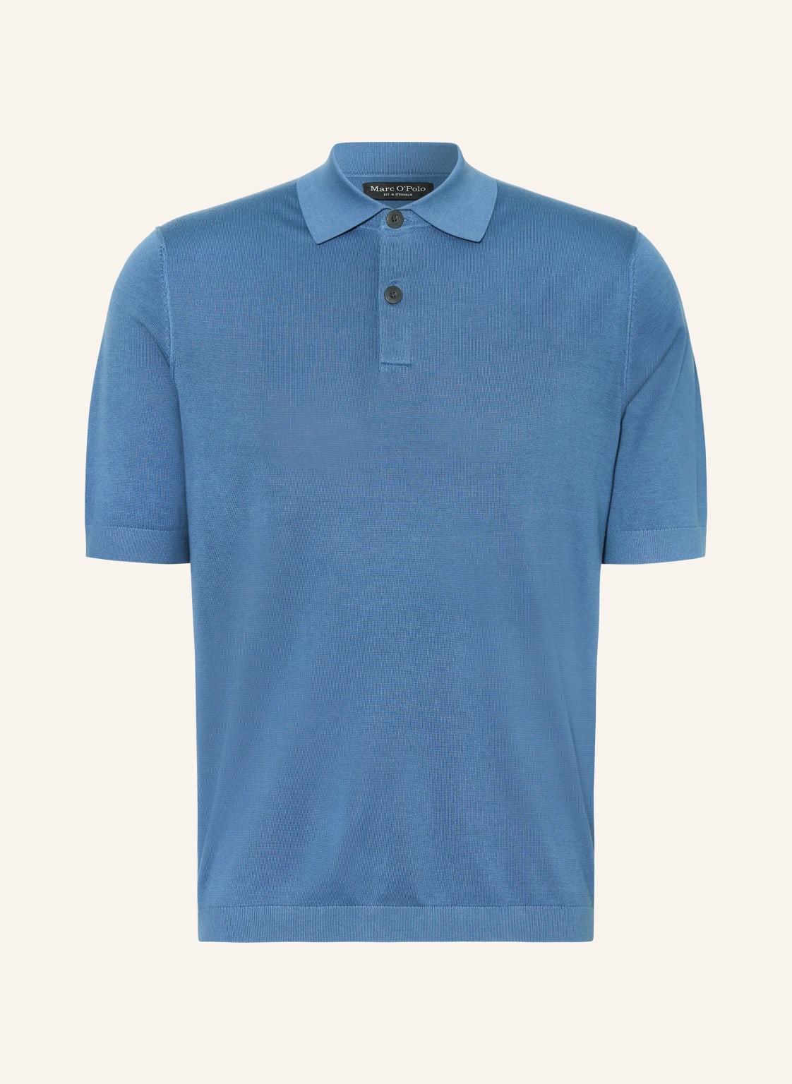 Marc O'polo Strick-Poloshirt blau von Marc O'Polo