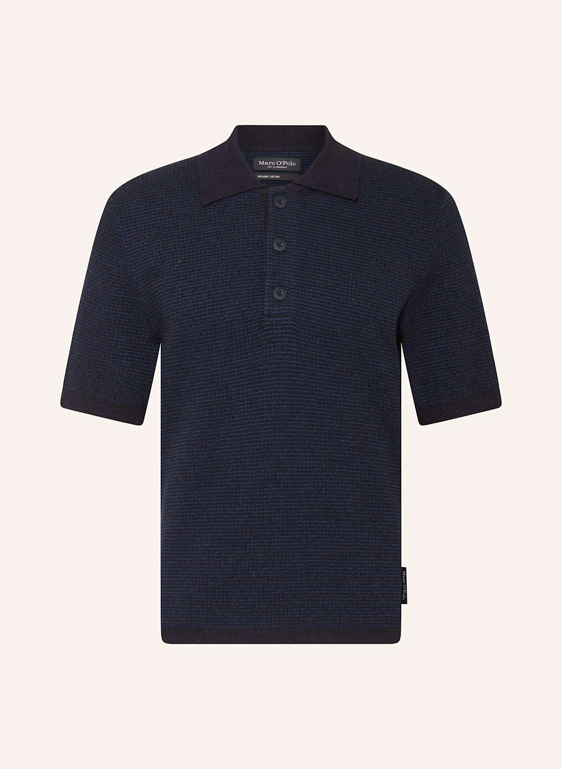 Marc O'polo Strick-Poloshirt blau von Marc O'Polo