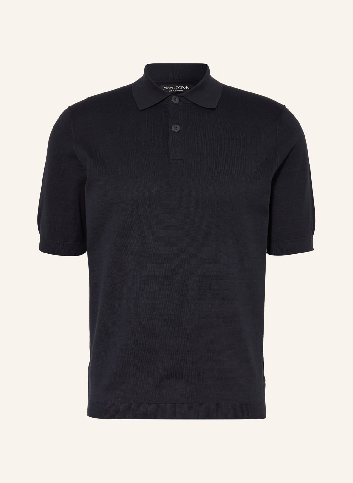 Marc O'polo Strick-Poloshirt blau von Marc O'Polo