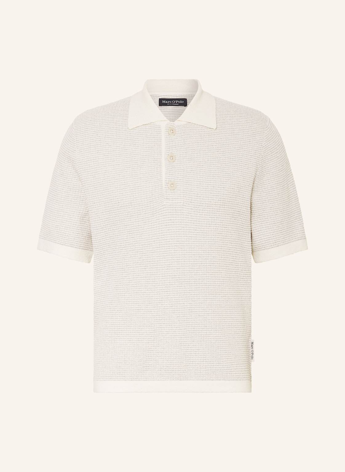 Marc O'polo Strick-Poloshirt weiss von Marc O'Polo