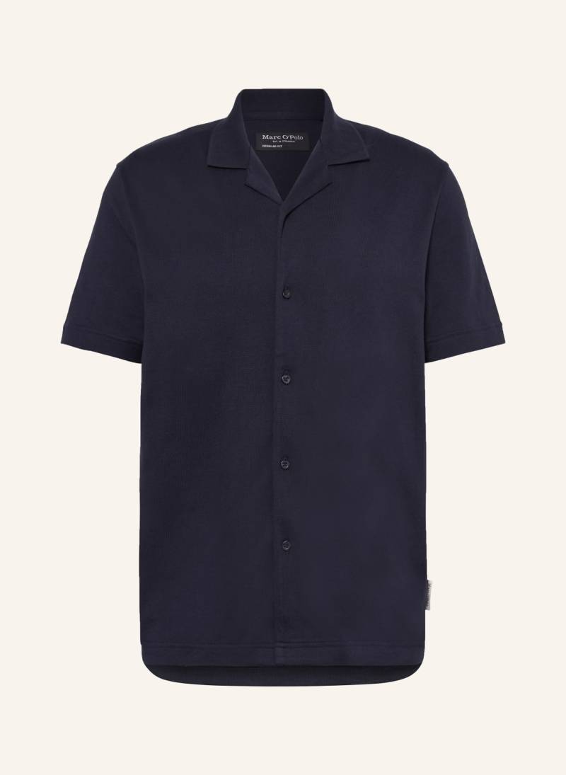 Marc O'polo Strick-Resorthemd Regular-Fit blau von Marc O'Polo