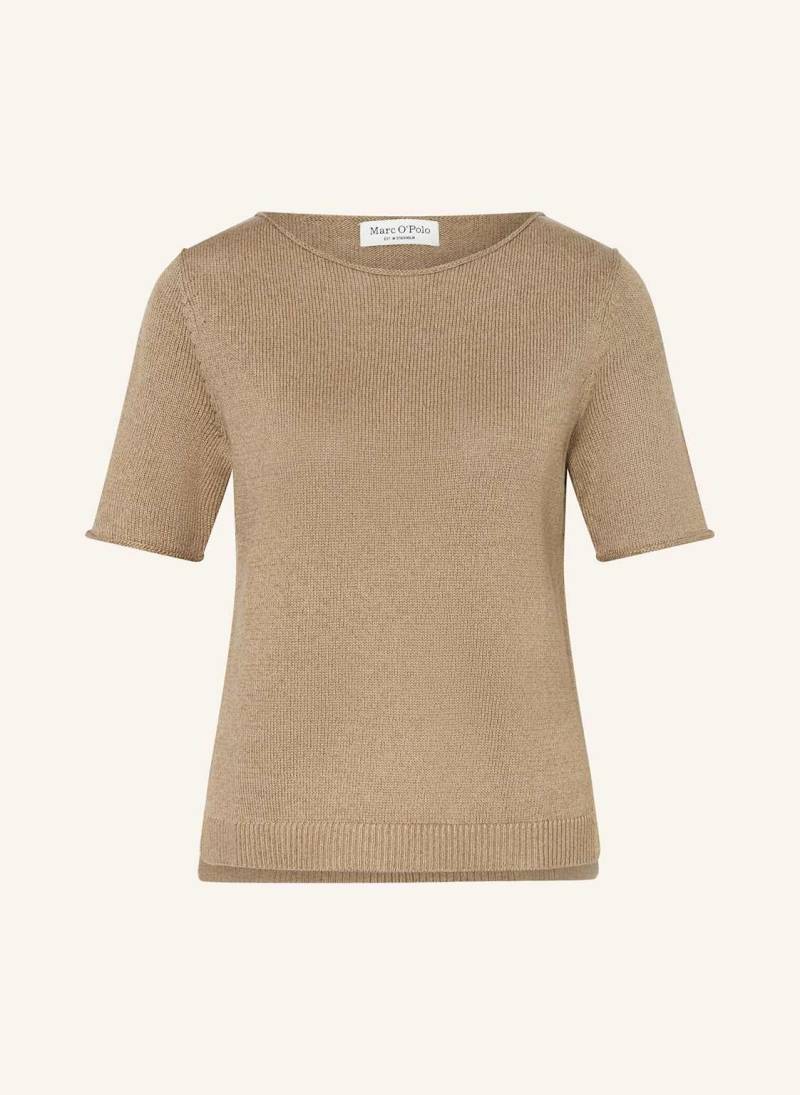 Marc O'polo Strickshirt Mit Leinen beige von Marc O'Polo