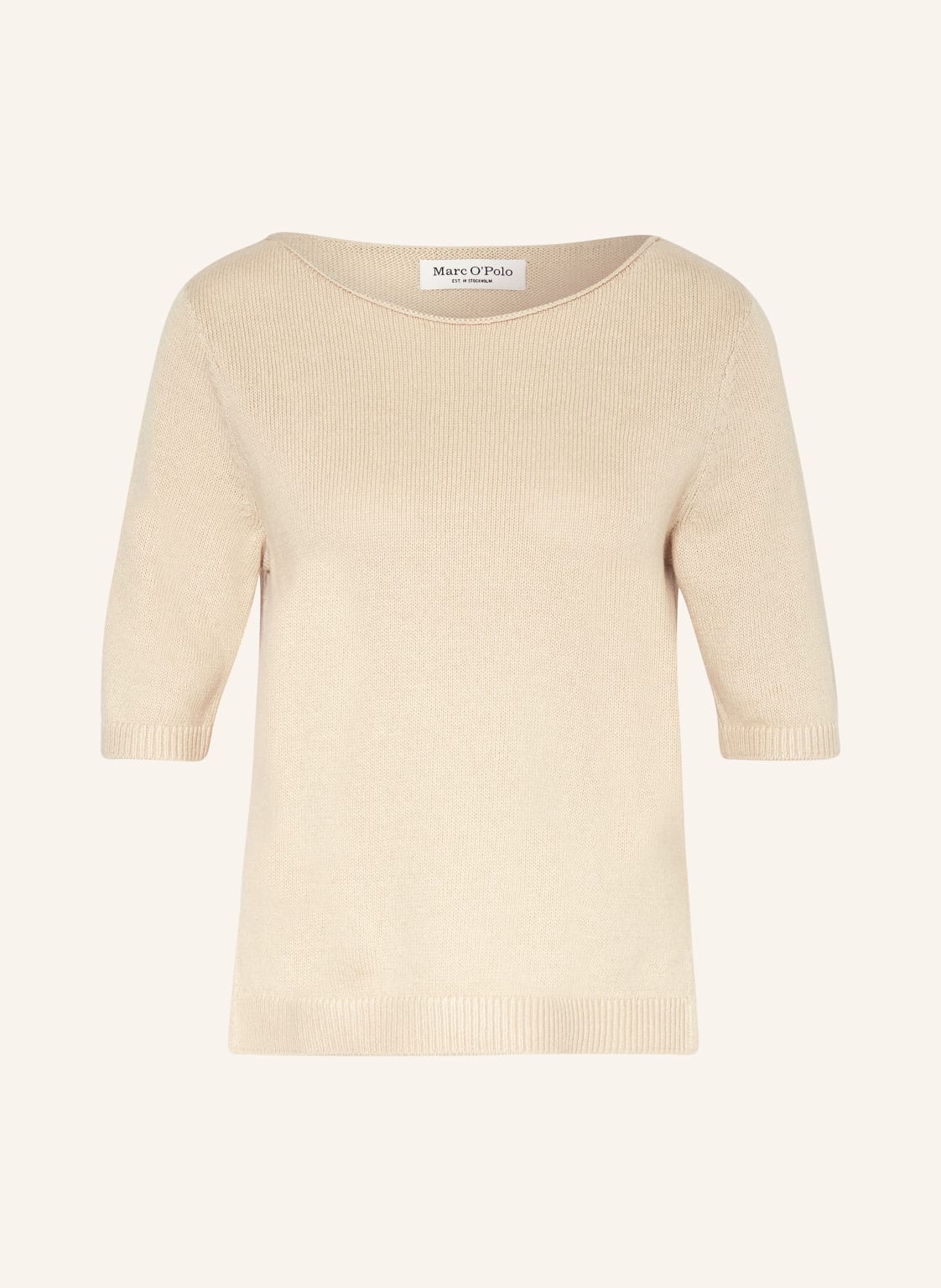 Marc O'polo Strickshirt Mit Leinen beige von Marc O'Polo