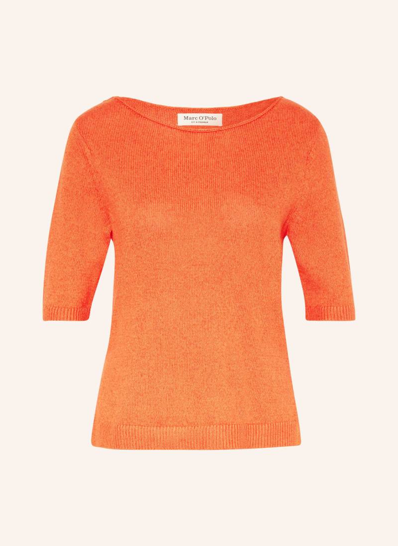 Marc O'polo Strickshirt Mit Leinen orange von Marc O'Polo