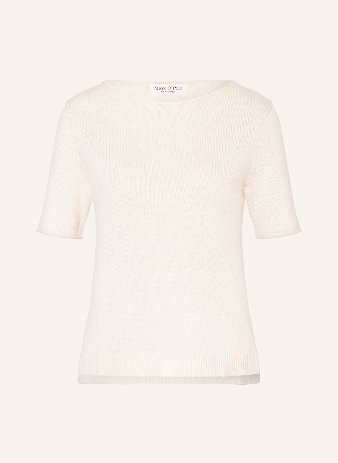 Marc O'polo Strickshirt Mit Leinen weiss Marc O'polo Strickshirt Mit Leinen weiss von Marc O'Polo