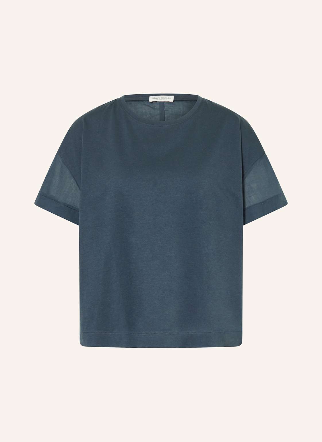 Marc O'polo T-Shirt Im Materialmix blau Marc O'polo T-Shirt Im Materialmix blau von Marc O'Polo