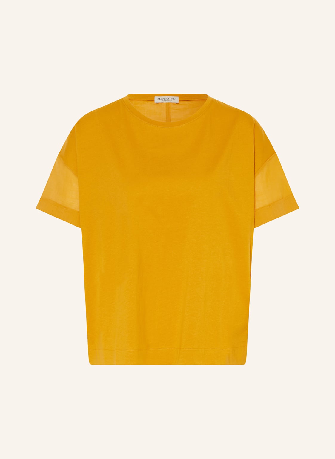Marc O'polo T-Shirt Im Materialmix gelb Marc O'polo T-Shirt Im Materialmix gelb von Marc O'Polo