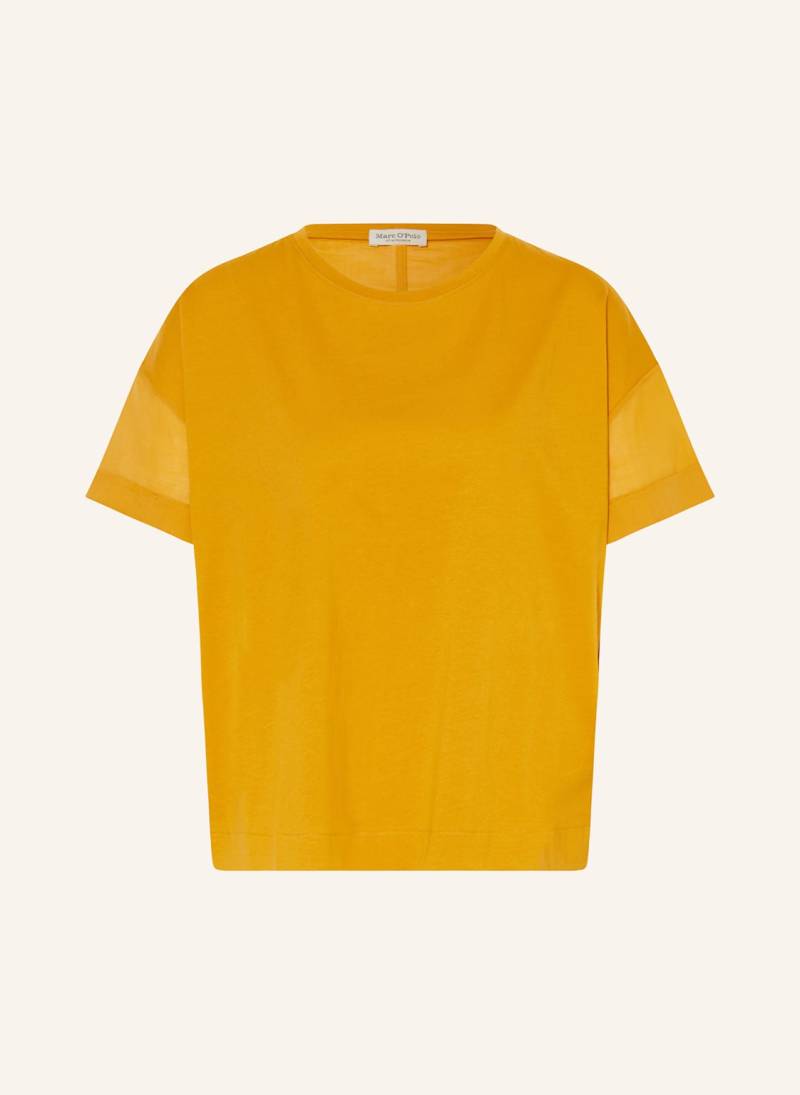 Marc O'polo T-Shirt Im Materialmix gelb von Marc O'Polo