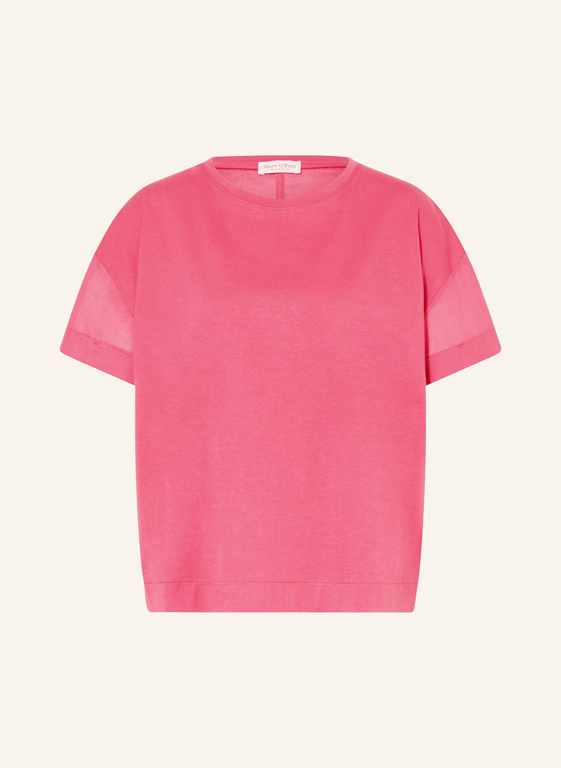 Marc O'polo T-Shirt Im Materialmix rosa Marc O'polo T-Shirt Im Materialmix rosa von Marc O'Polo