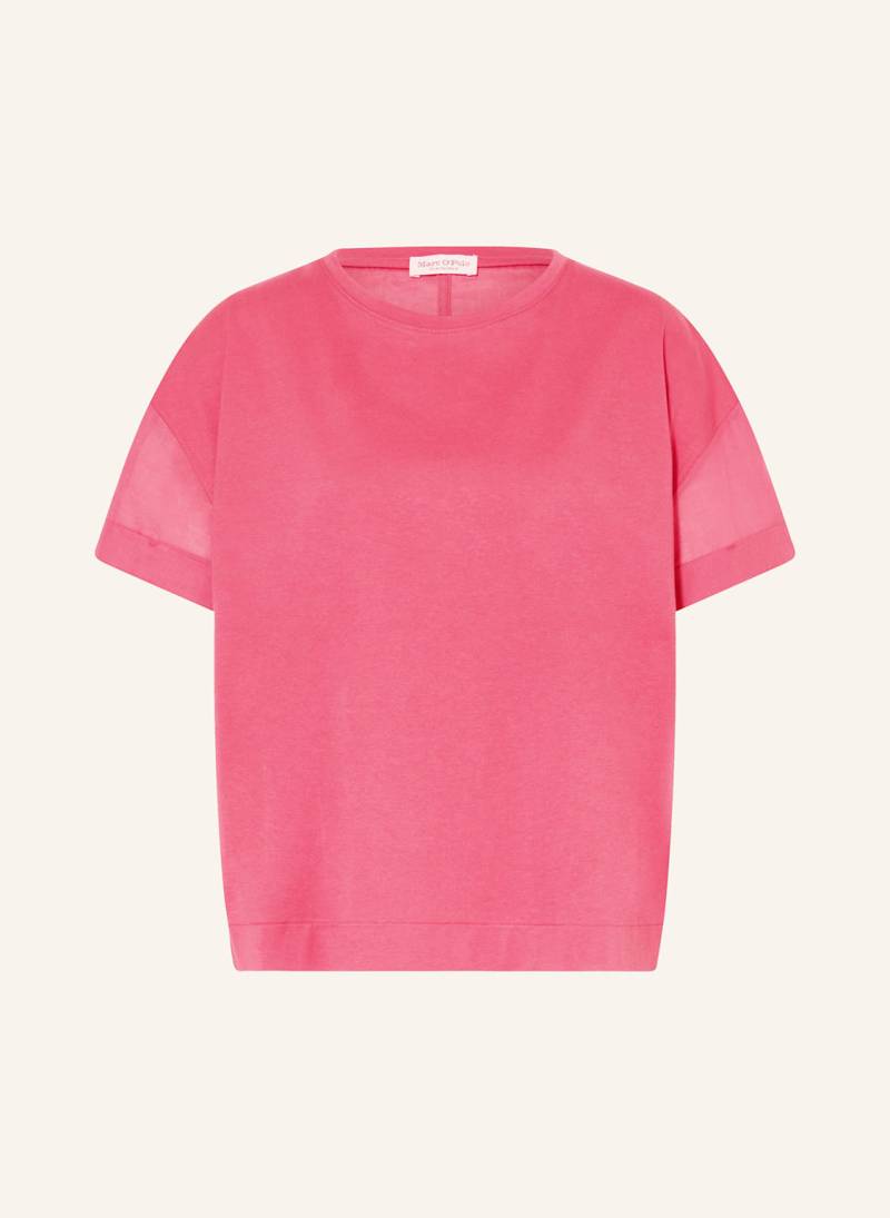 Marc O'polo T-Shirt Im Materialmix rosa von Marc O'Polo