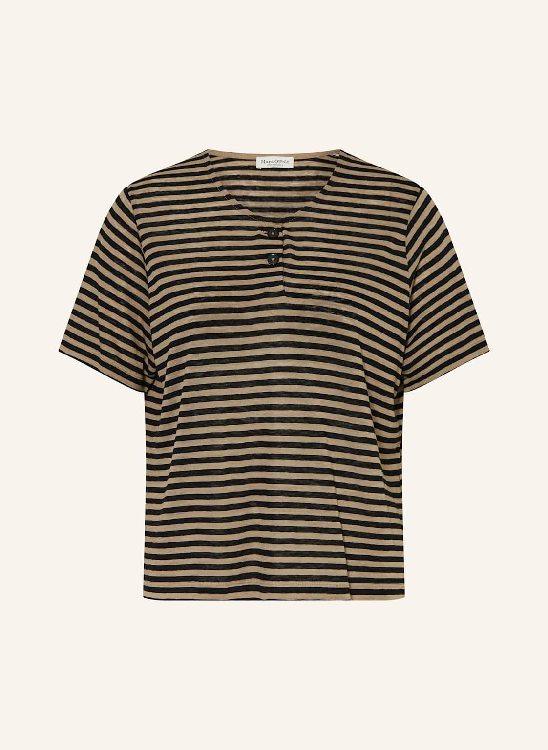 Marc O'polo T-Shirt Mit Leinen beige von Marc O'Polo