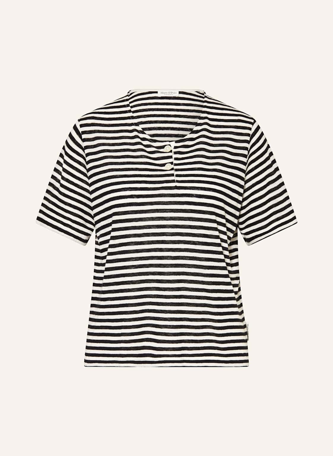 Marc O'polo T-Shirt Mit Leinen schwarz von Marc O'Polo