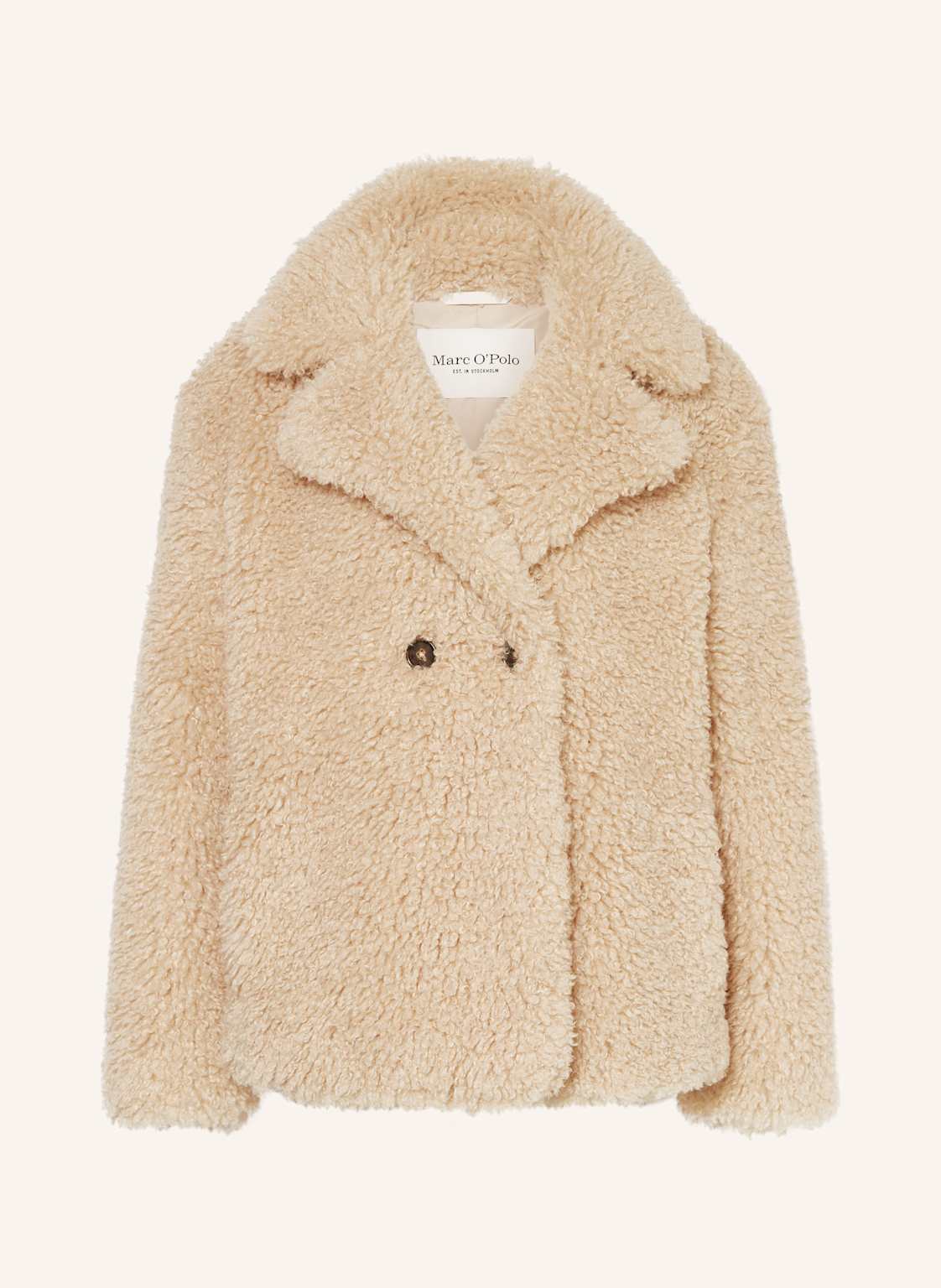 Marc O'polo Teddyfell-Jacke beige von Marc O'Polo