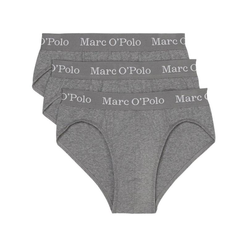 Marc O'Polo - 3er Pack Elements Organic Cotton Slip / Unterhose, für Herren, Grau, Größe S von Marc O'Polo