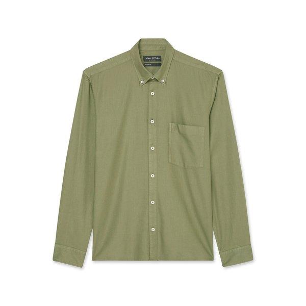 Hemd, Langarm Herren Khaki S von Marc O'Polo