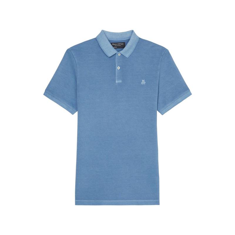 Poloshirt, Kurzarm Herren Blau Denim L von Marc O'Polo