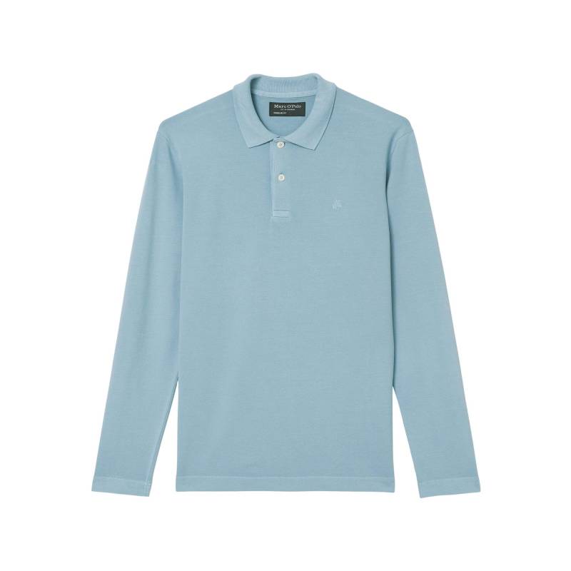 Poloshirt, Langarm Herren Hellblau L von Marc O'Polo