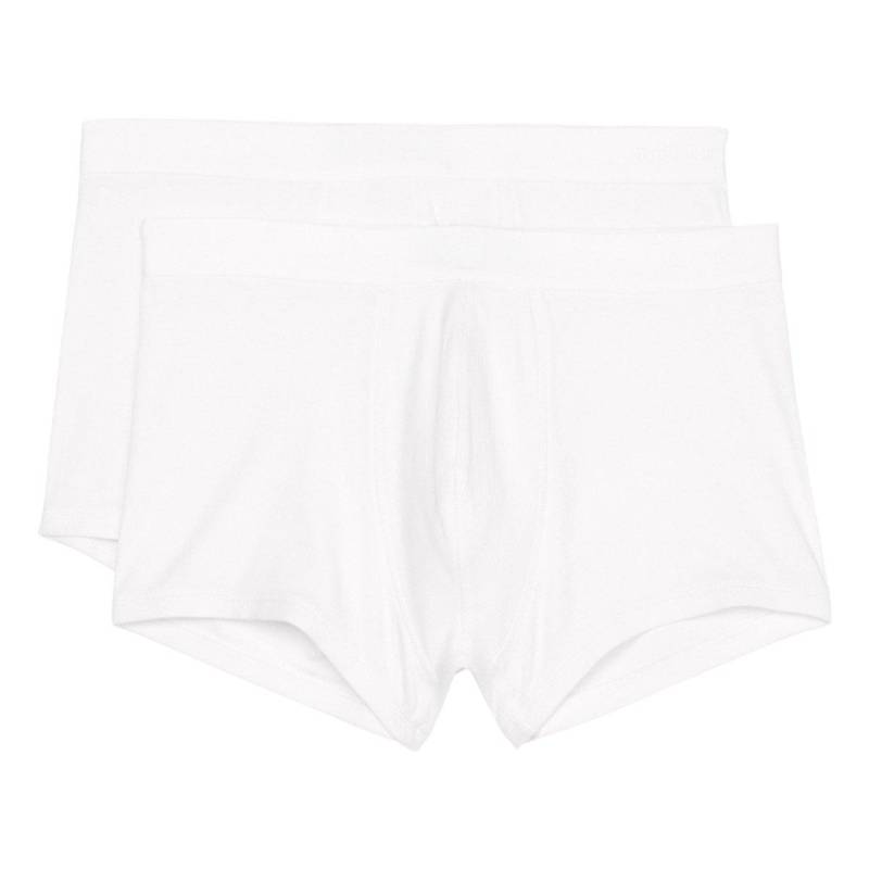 Marc O'Polo - 2er Pack Iconic Rib Organic Cotton Retro Short / Pant, für Herren, Weiss, Größe S von Marc O'Polo