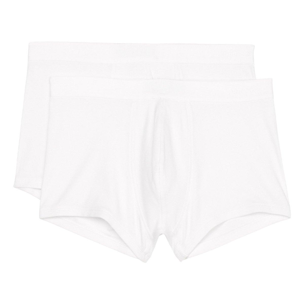 2er Pack Iconic Rib Organic Cotton - Retro Short Pant Herren Weiss XL von Marc O'Polo