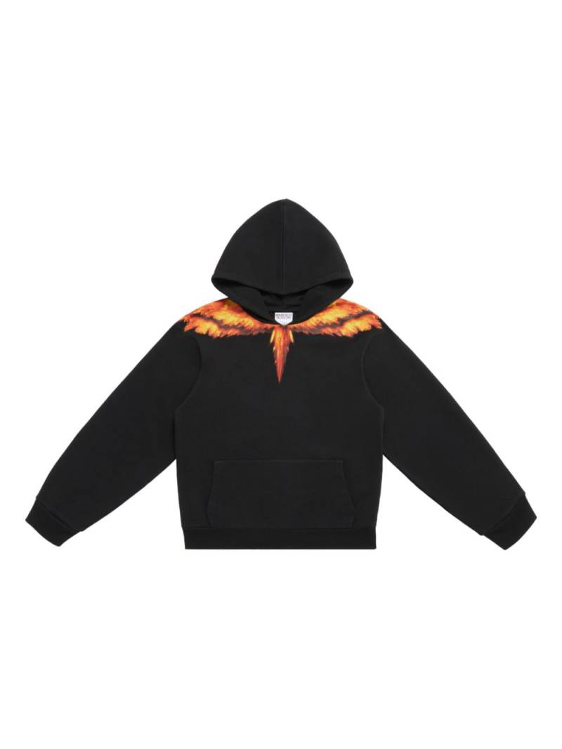 Marcelo Burlon County Of Milan Kids Colordust Wings cotton hoodie - Black von Marcelo Burlon County Of Milan Kids