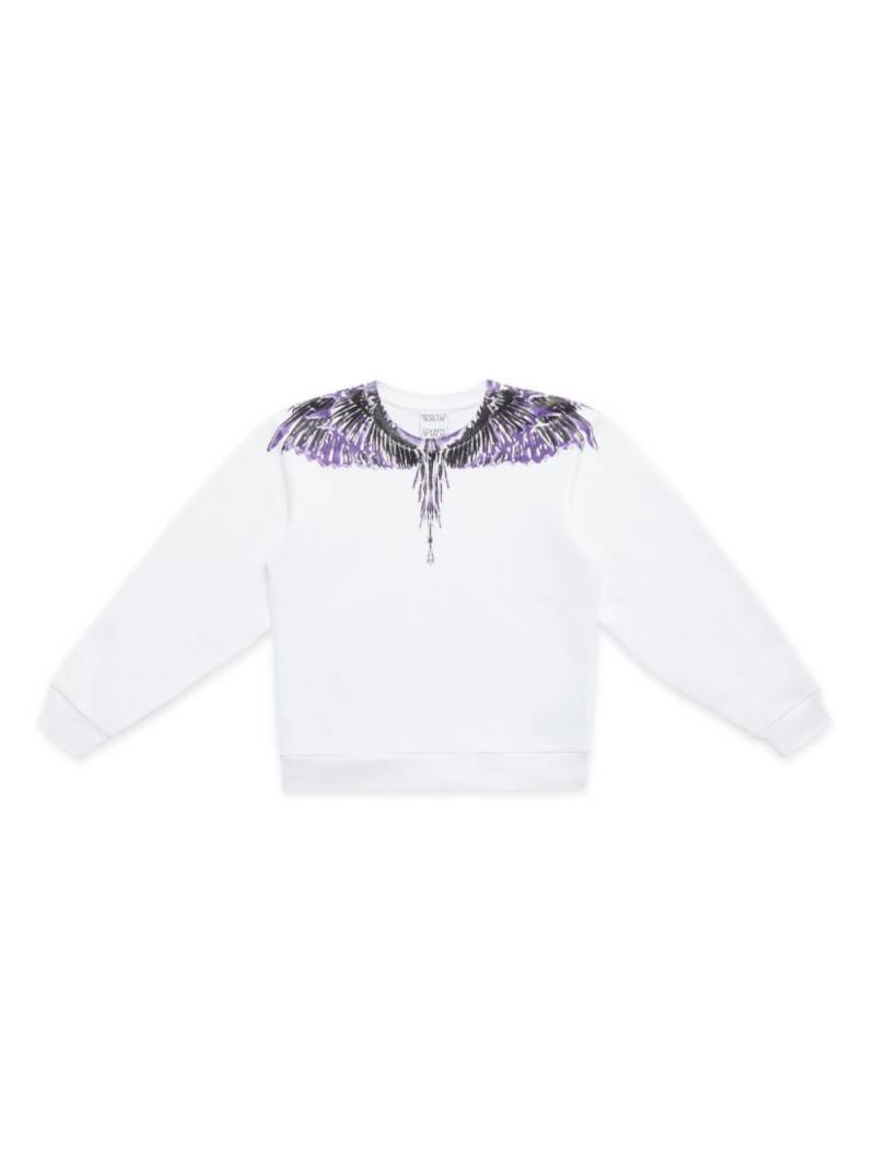 Marcelo Burlon County Of Milan Kids Icon Wings cotton sweatshirt - White von Marcelo Burlon County Of Milan Kids