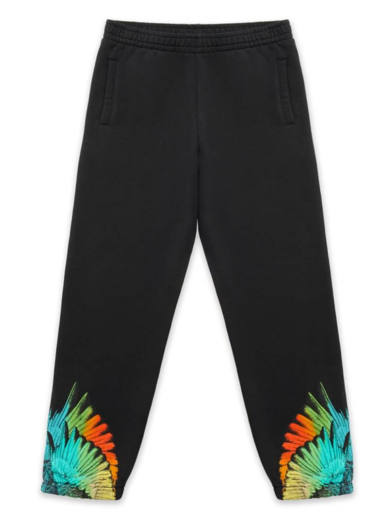 Marcelo Burlon County Of Milan Kids Icon Wings cotton track pants - Black von Marcelo Burlon County Of Milan Kids