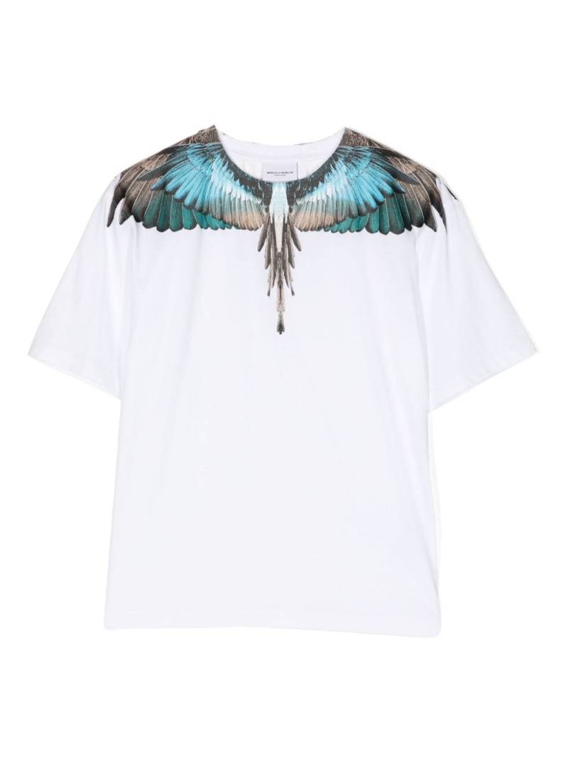 Marcelo Burlon County Of Milan Kids Wings-print cotton T-shirt - White von Marcelo Burlon County Of Milan Kids