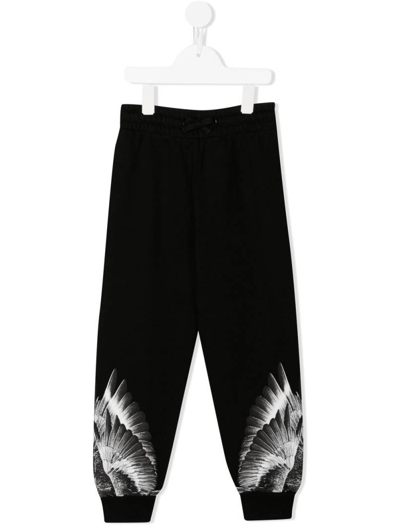 Marcelo Burlon County Of Milan Kids Wings tracksuit bottoms - Black von Marcelo Burlon County Of Milan Kids