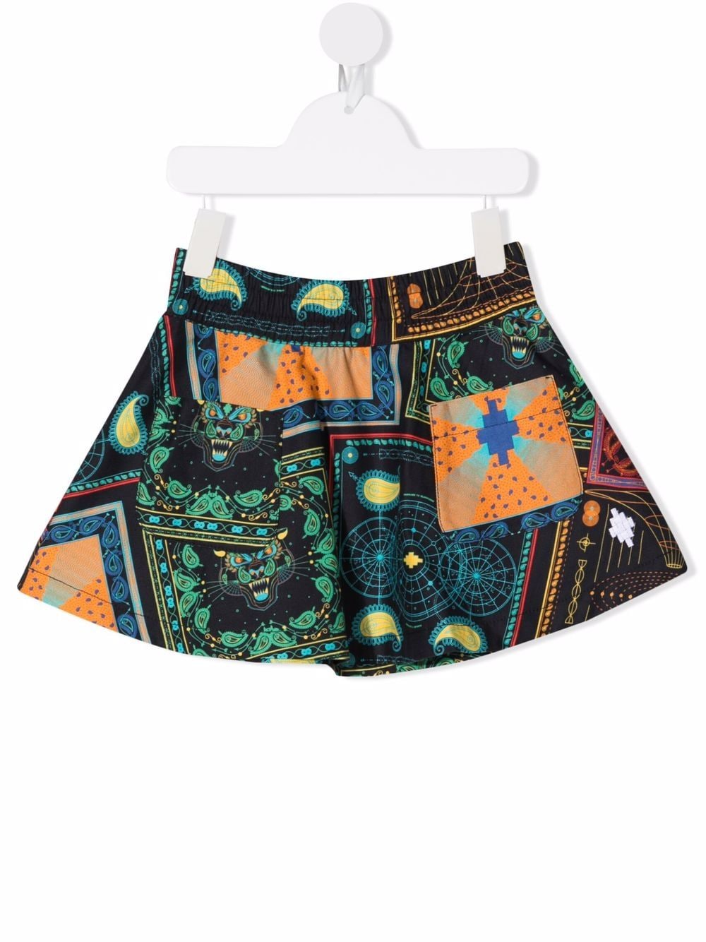 Marcelo Burlon County Of Milan Kids bandana-print flared mini skirt - Black von Marcelo Burlon County Of Milan Kids