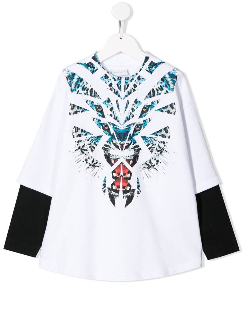 Marcelo Burlon County Of Milan Kids tiger graphic T-shirt - White von Marcelo Burlon County Of Milan Kids