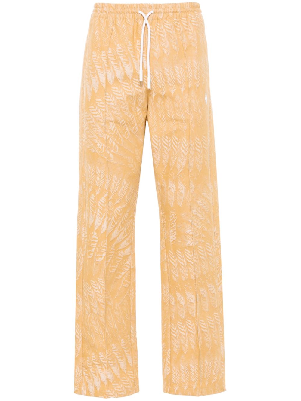 Marcelo Burlon County of Milan AOP Feather straight-leg trousers - Neutrals von Marcelo Burlon County of Milan