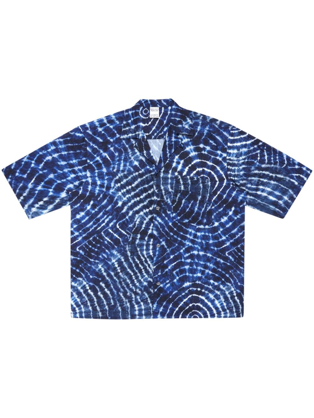 Marcelo Burlon County of Milan AOP Soundwaves-print shirt - Blue von Marcelo Burlon County of Milan