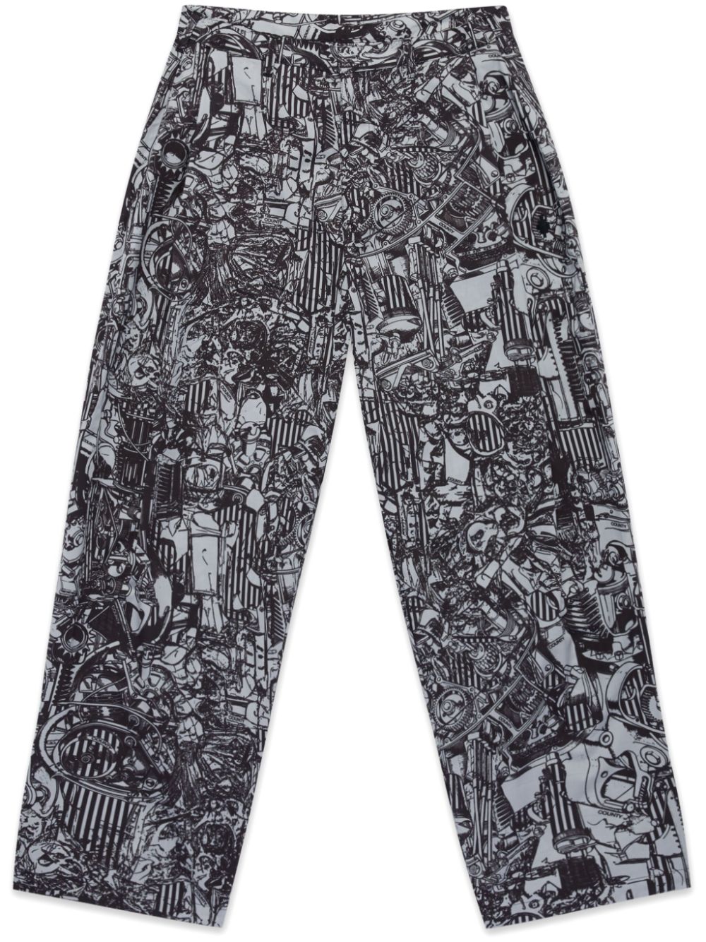 Marcelo Burlon County of Milan AOP pyjama pants - Grey von Marcelo Burlon County of Milan