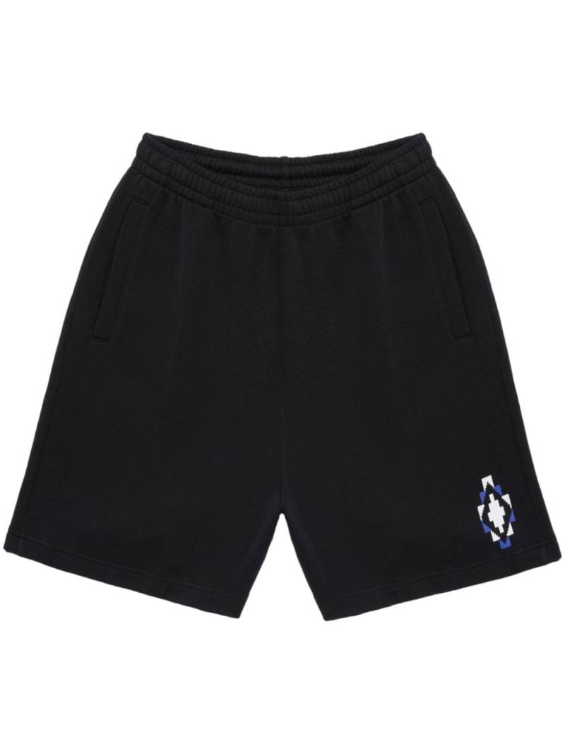 Marcelo Burlon County of Milan Bandana Cross cotton track shorts - Black von Marcelo Burlon County of Milan