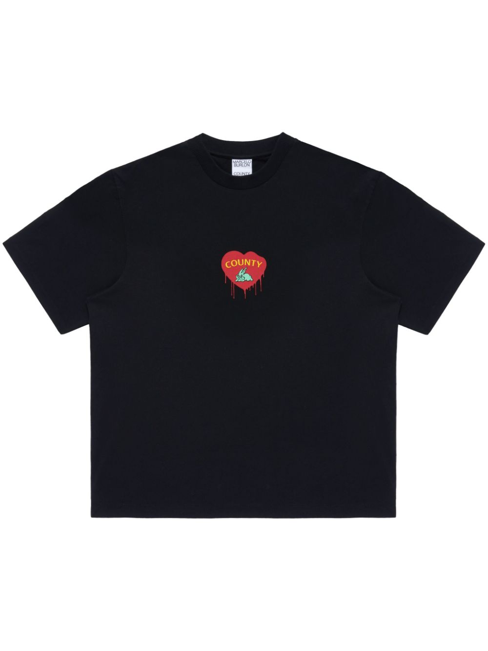 Marcelo Burlon County of Milan Bunny Heart T-shirt - Black von Marcelo Burlon County of Milan