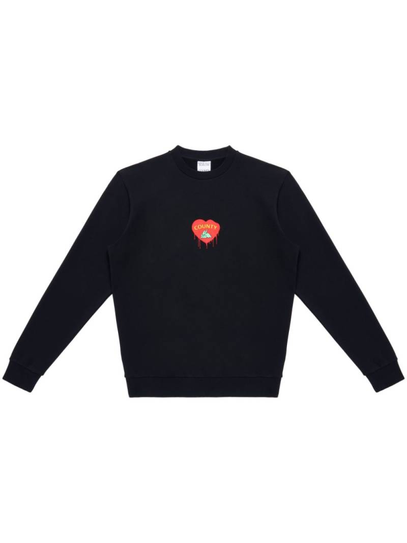 Marcelo Burlon County of Milan Bunny Heart sweatshirt - Black von Marcelo Burlon County of Milan