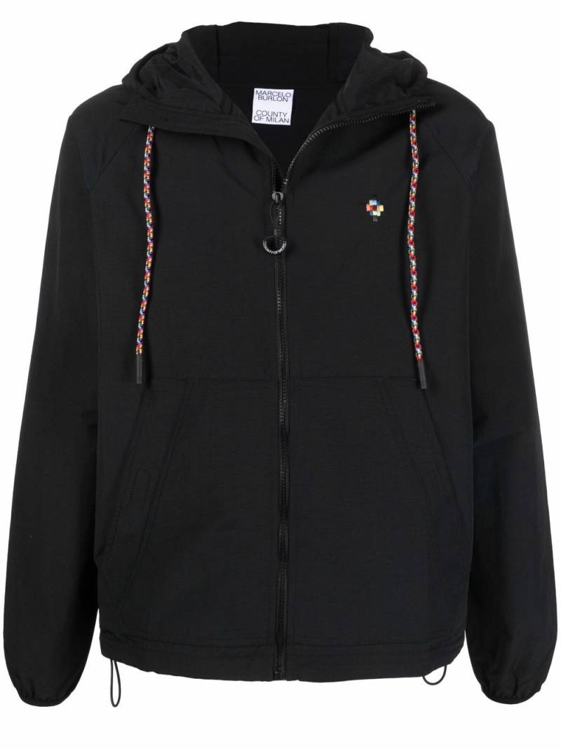 Marcelo Burlon County of Milan lightweight windbreaker jacket - Black von Marcelo Burlon County of Milan