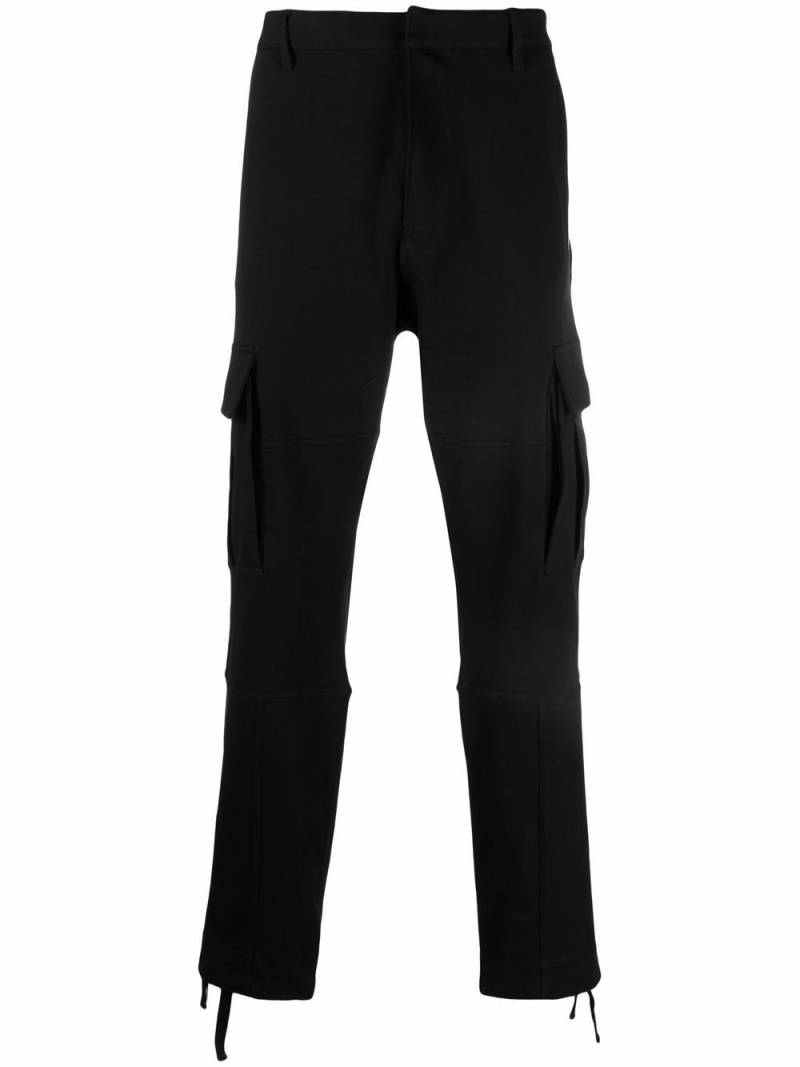 Marcelo Burlon County of Milan Cross embroidered cargo track pants - Black von Marcelo Burlon County of Milan