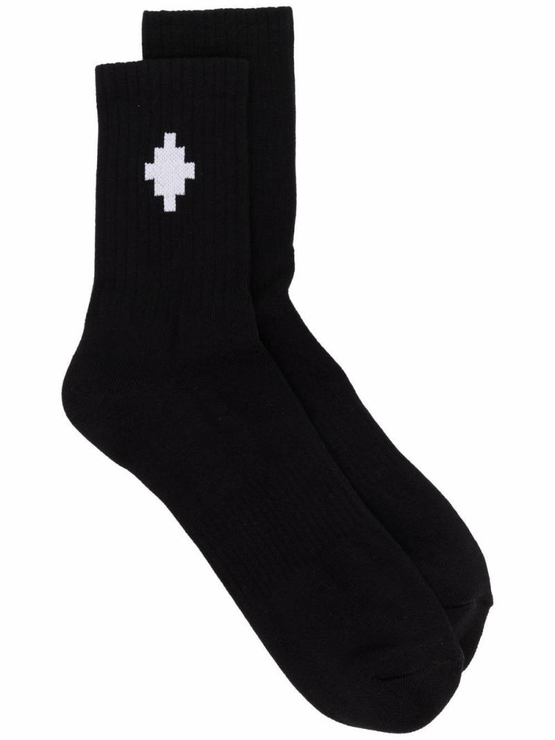 Marcelo Burlon County of Milan Cross ankle-length socks - Black von Marcelo Burlon County of Milan