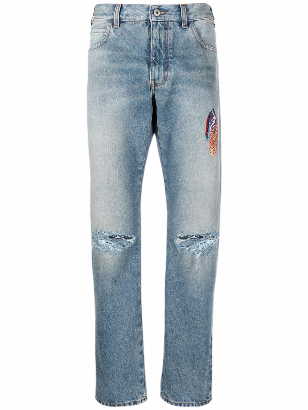 Marcelo Burlon County of Milan straight-leg denim jeans - Blue von Marcelo Burlon County of Milan