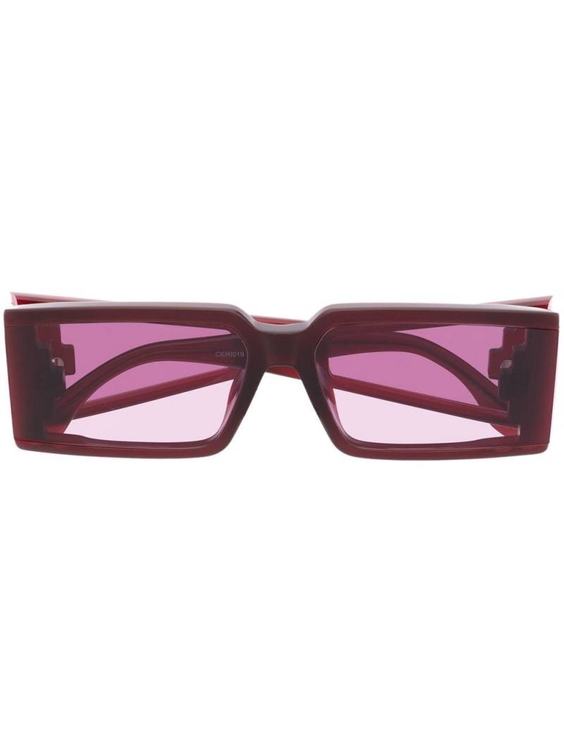 Marcelo Burlon County of Milan Eyewear Fagus square-frame sunglasses - Red von Marcelo Burlon County of Milan Eyewear