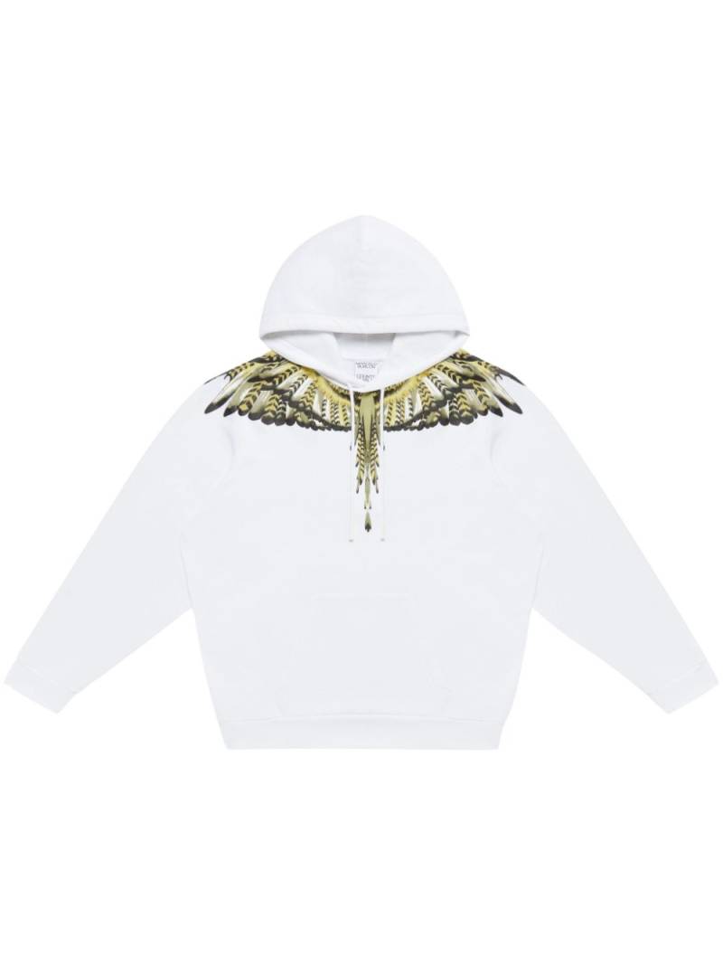 Marcelo Burlon County of Milan Grizzly Wings cotton hoodie - White von Marcelo Burlon County of Milan